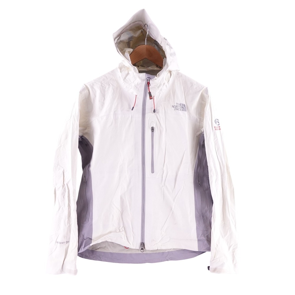 The North Face Summit Series HyVent DT Rain Jacket Women Medium White Grey Shell